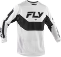 Fly Racing Kinetic Mesh Jersey White/Black Lg 380-310L