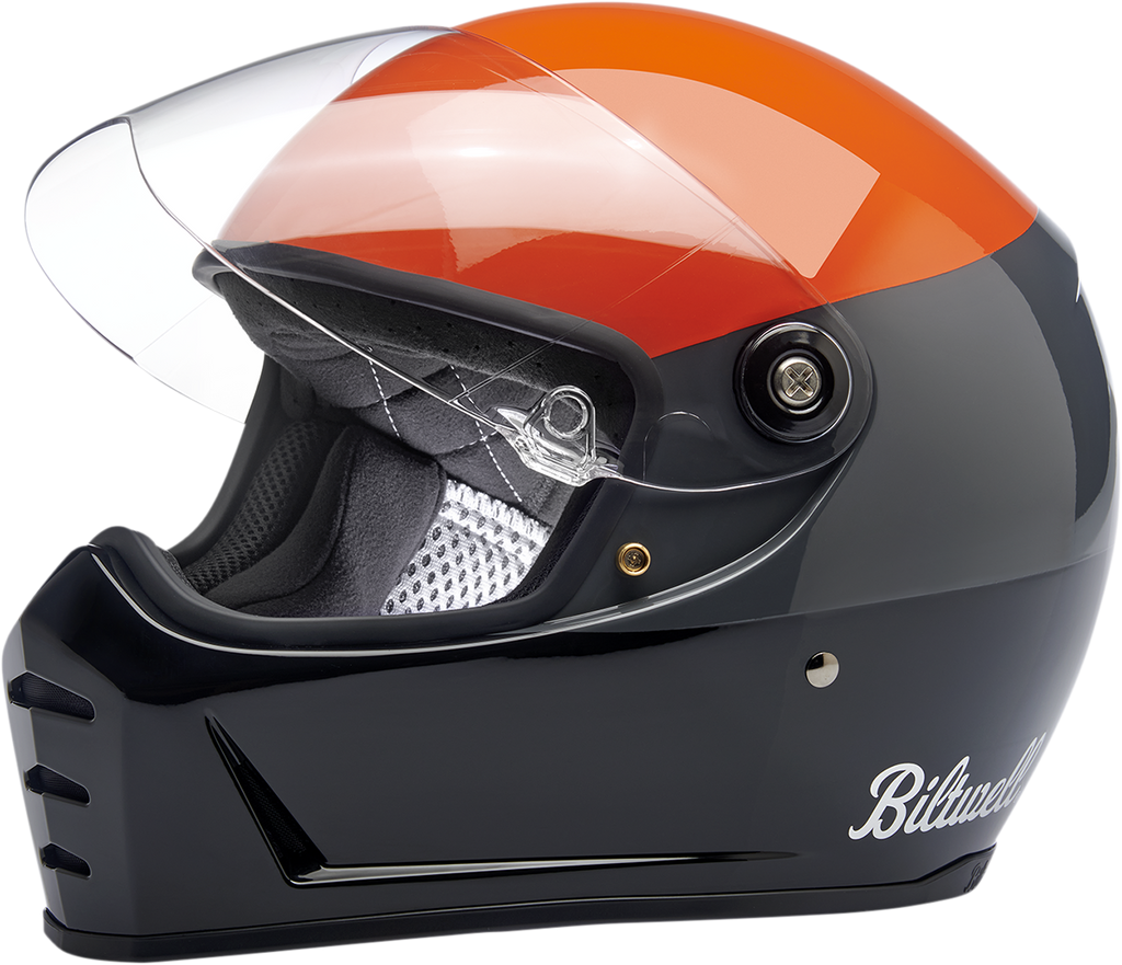 BILTWELL Lane Splitter Helmet - Gloss Podium Orange/Gray/Black - XL 1004-550-105