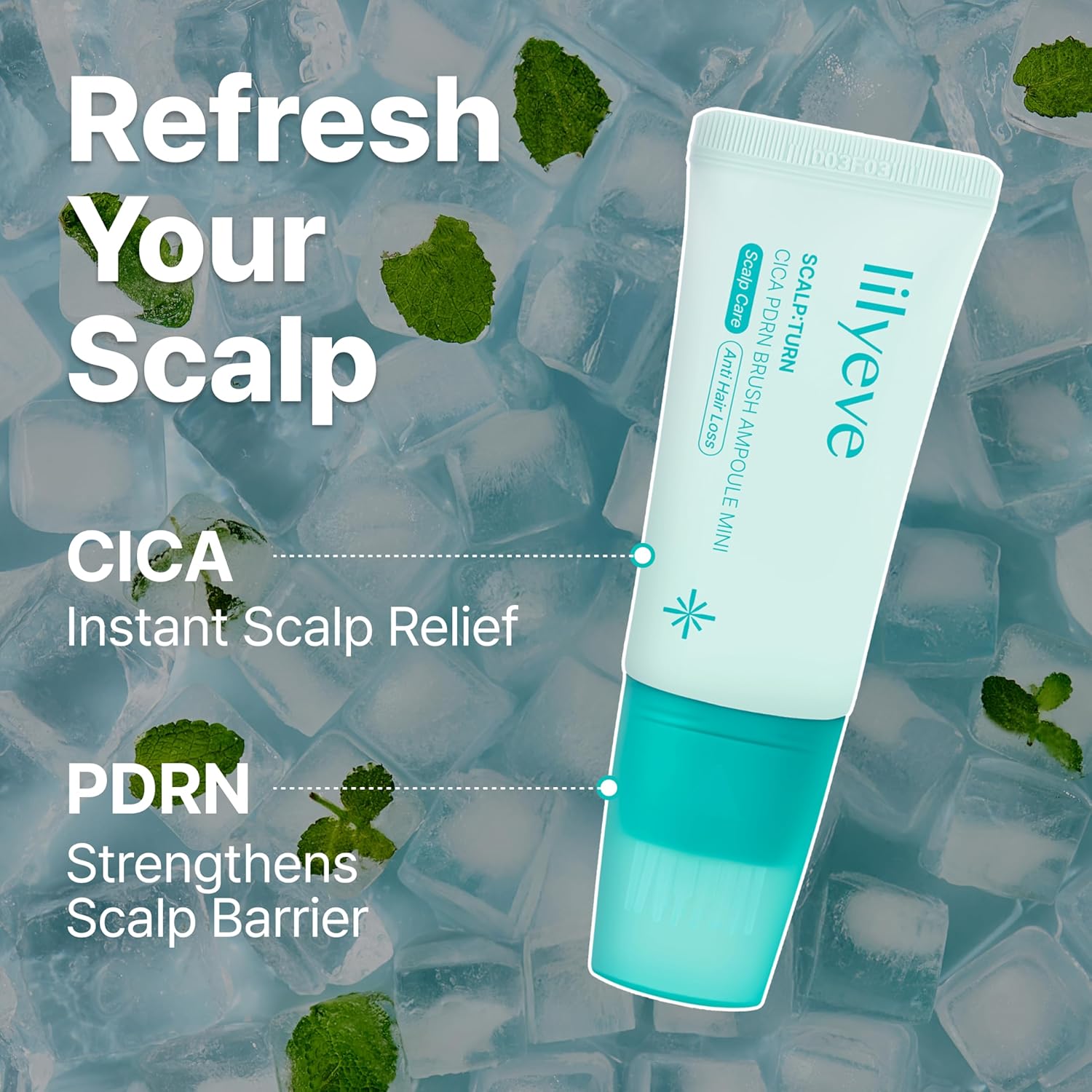 Lilyeve Scalp:Turn CICA PDRN Brush Ampoule