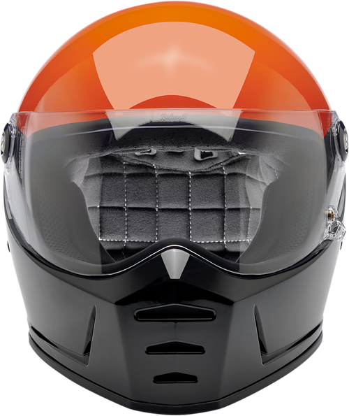 BILTWELL Lane Splitter Helmet - Gloss Podium Orange/Gray/Black - XL 1004-550-105