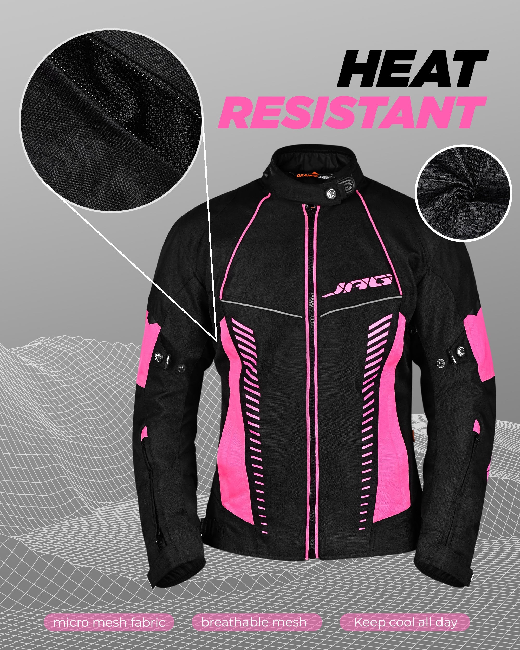 Diana Women's Motorcycle Jacket (Pink)