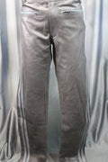 The Otter and The Fox Leather Formal Pants in Black with Grey Highlights