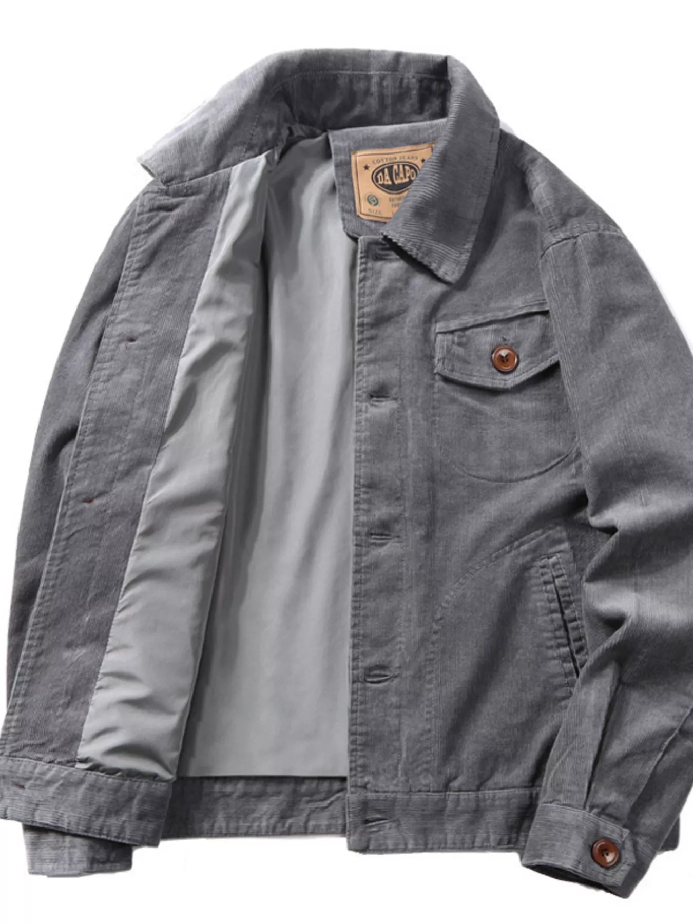 Men's Plus Size Vintage Corduroy Casual Jacket