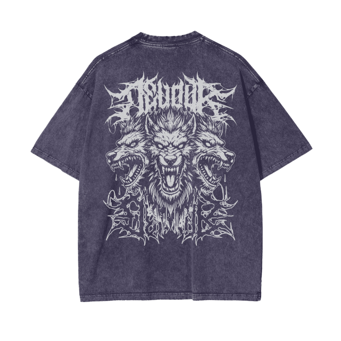 Cerberus Devour Grunge Acid Washed Tee