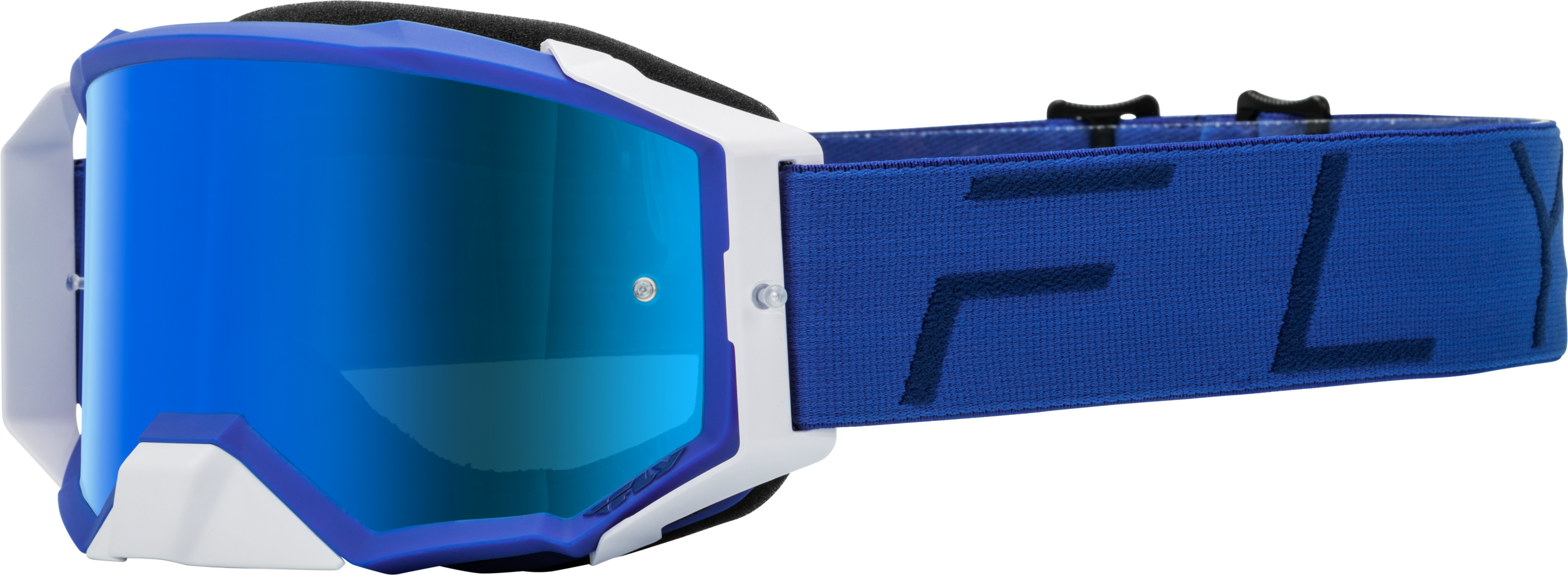 Fly Racing Zone Pro Goggle Blue W/ Sky Blue Mir/Sky Blue Lens 37-51909