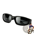 Matte Black Wind Resistant Motorcycle Riding Goggles